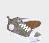 Khaki kotníčkové tenisky Yellow Cab Sly Moss Green